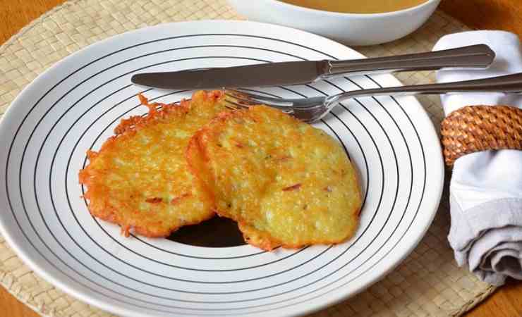 Frittelle di patate vegetariane