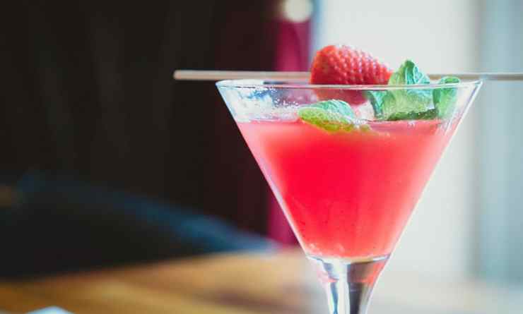 cocktail analcolico fragole