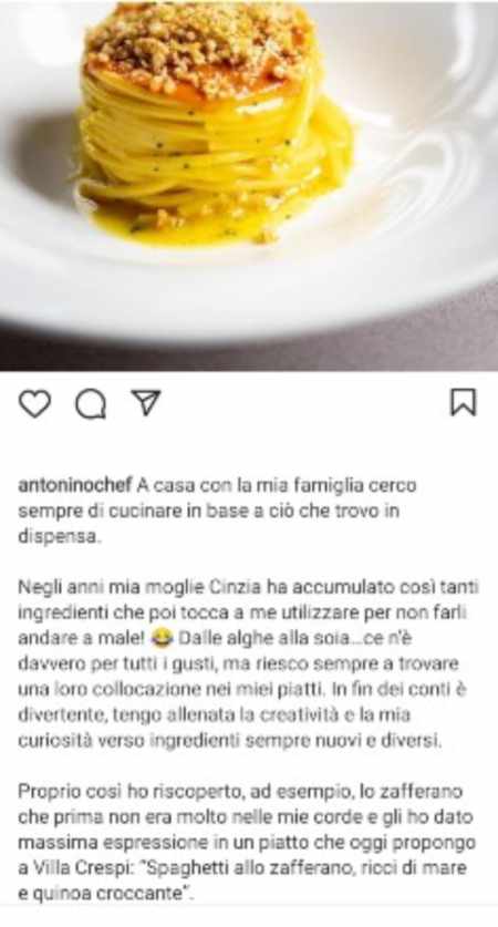 Antonino Cannavacciuolo post