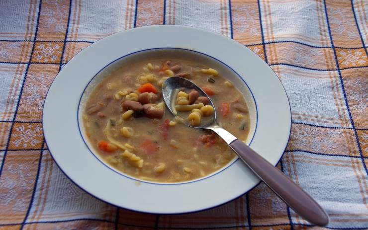 pasta e fagioli leggera 