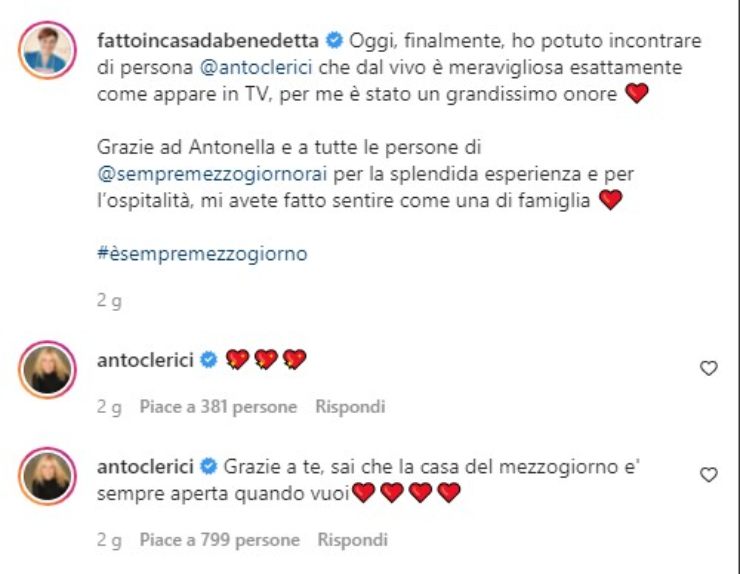 Benedetta rossi commento