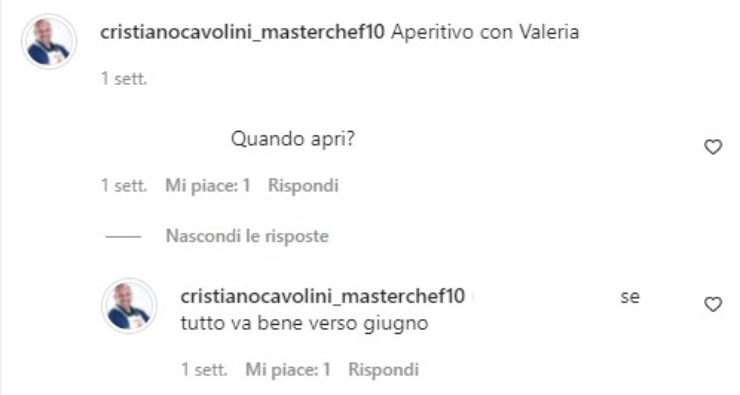 Cristiano Caabolini masterchef