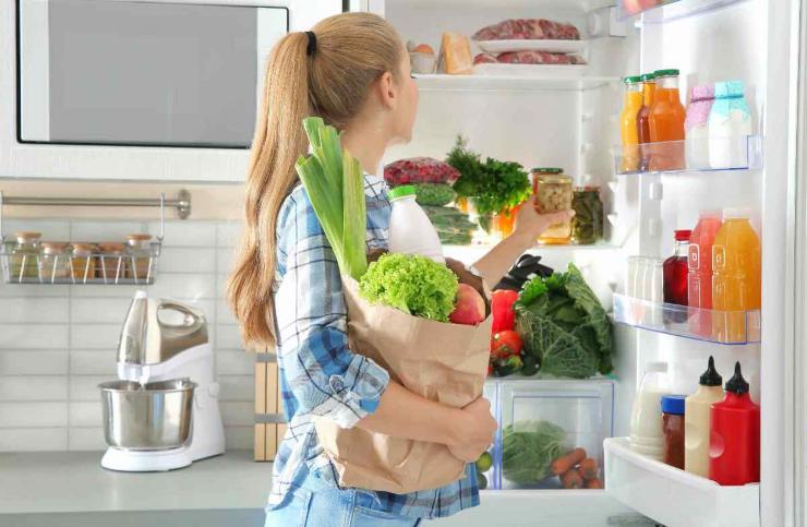 alimenti nel frigorifero