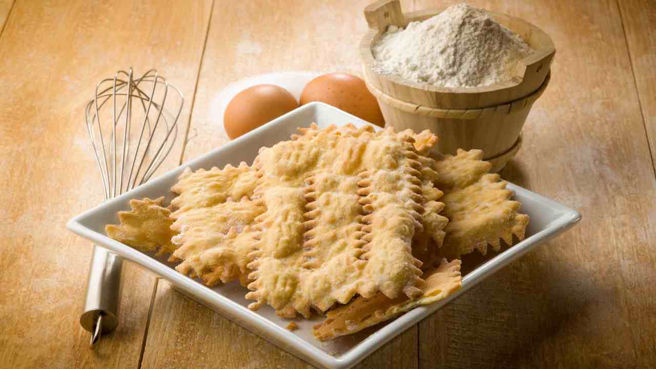 chiacchiere senza latte