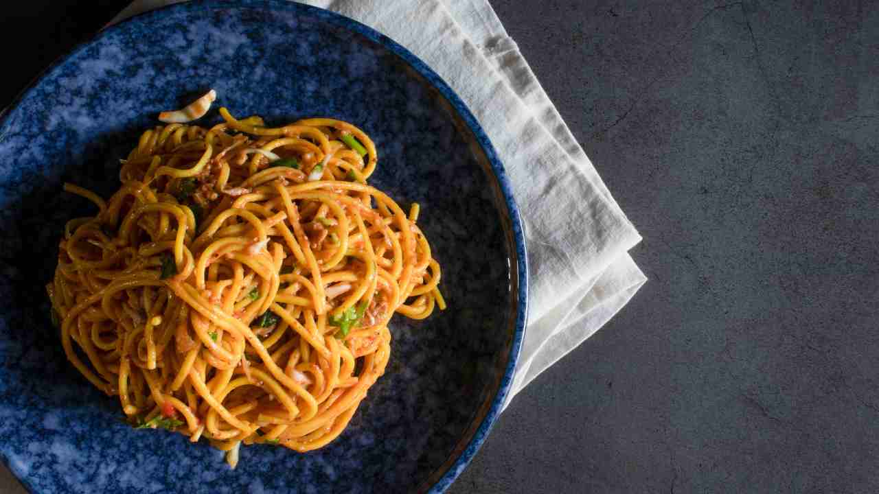 spaghetti con il cucchiaio