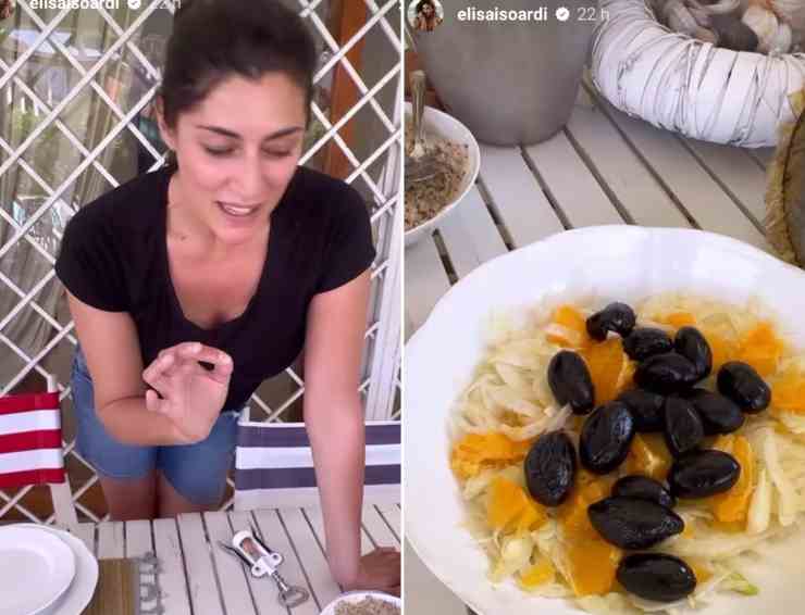 Elisa Isoardi pranzo della domenica