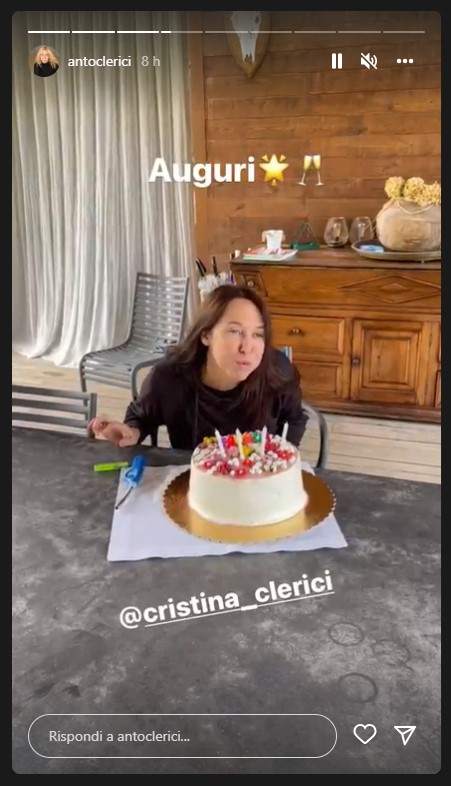 Antonella Clerici festeggia compleann