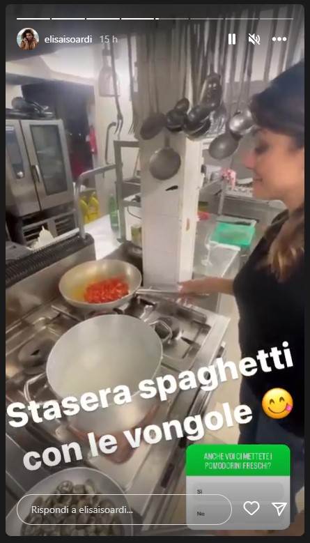 Elisa Isoardi cena deliziosa