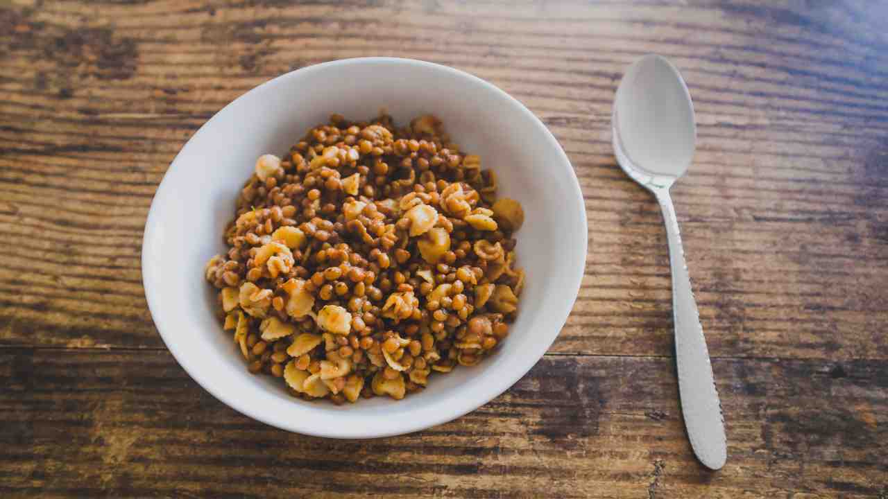 Pasta con le lenticchie