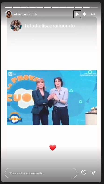 Elisa isoardi mostra video