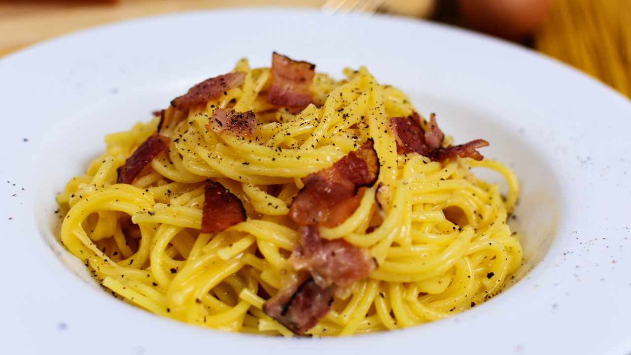 Guanciale nella carbonara