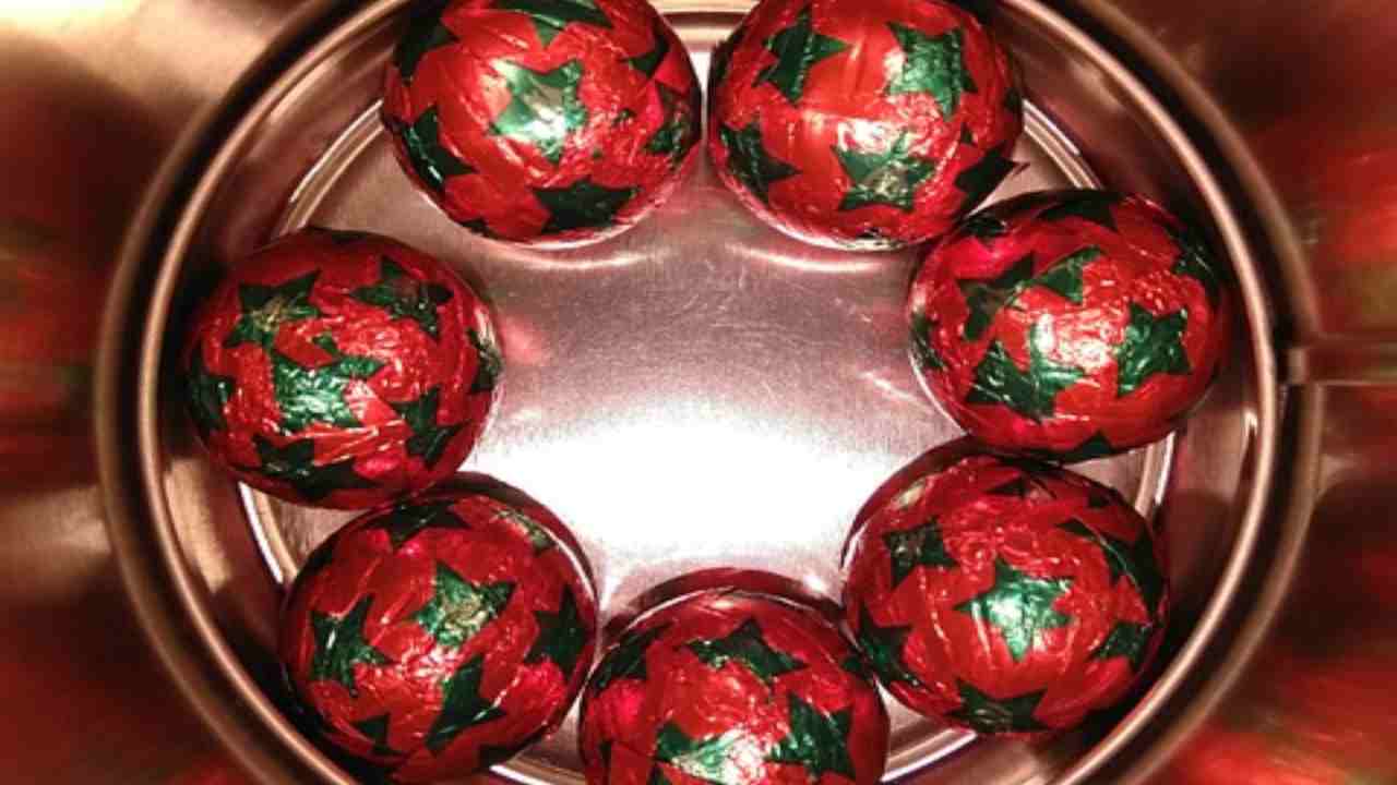 palline cioccolato natalizie