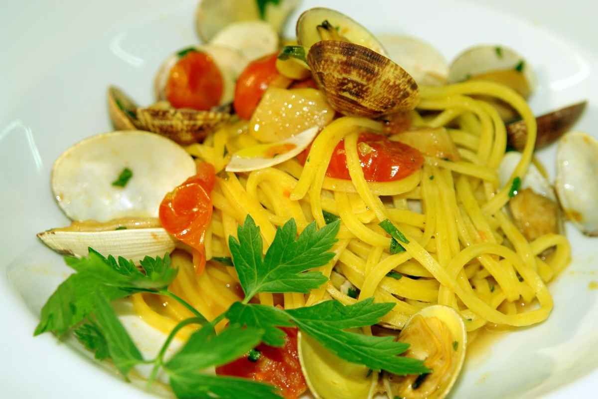 Spaghetti vongole Cannavacciuolo