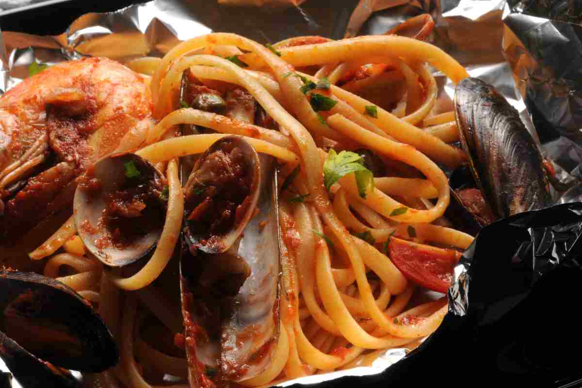 ricetta linguine cartoccio