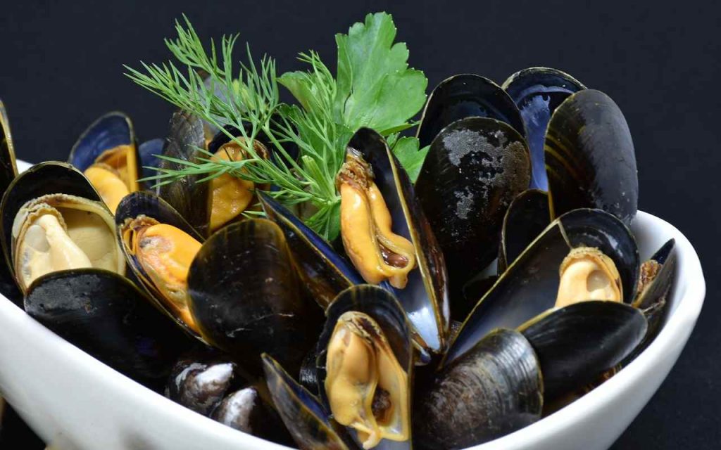 Cozze attenzione dettaglio