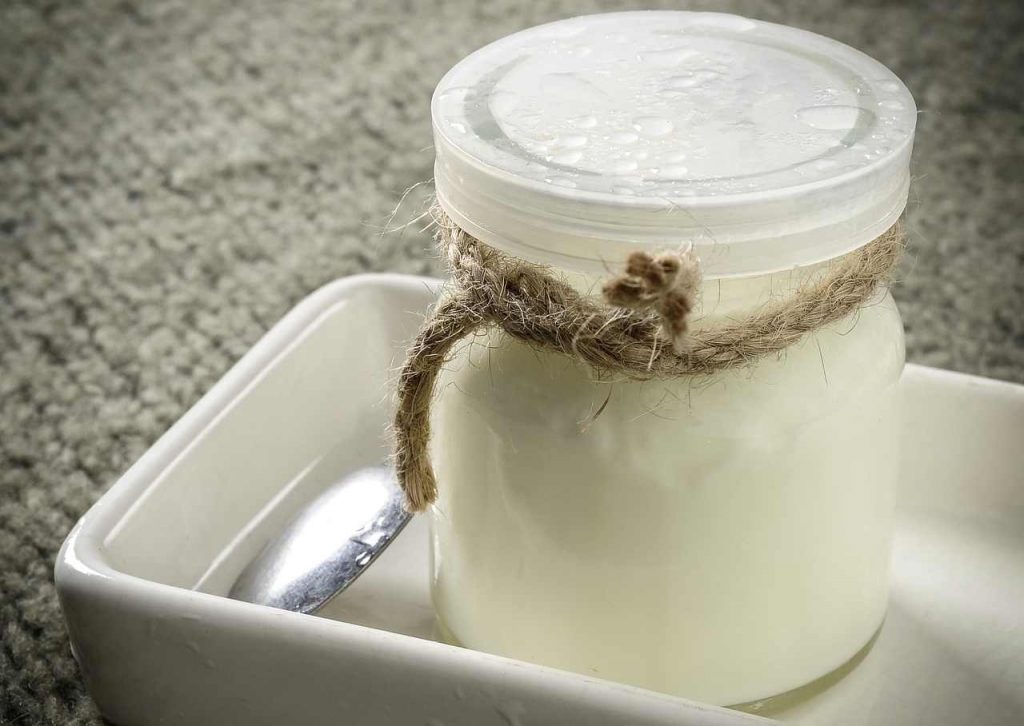 vasetto di yogurt