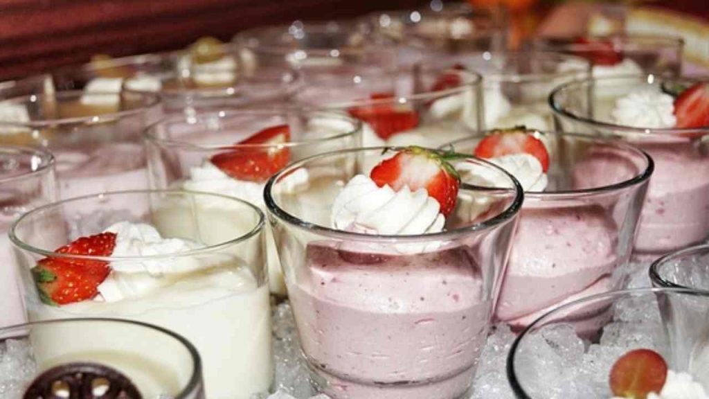 mousse fragole