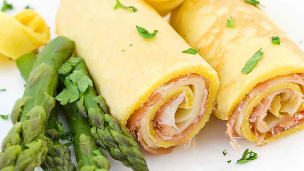 Rotolo con prosciutto e formaggio