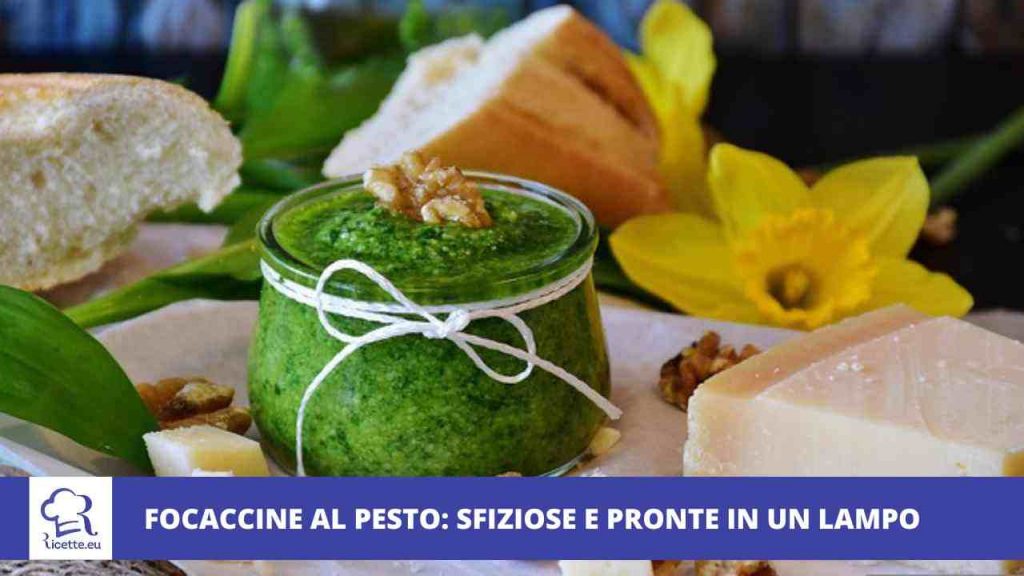 focaccine pesto