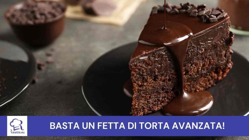 Avanzata fetta torta