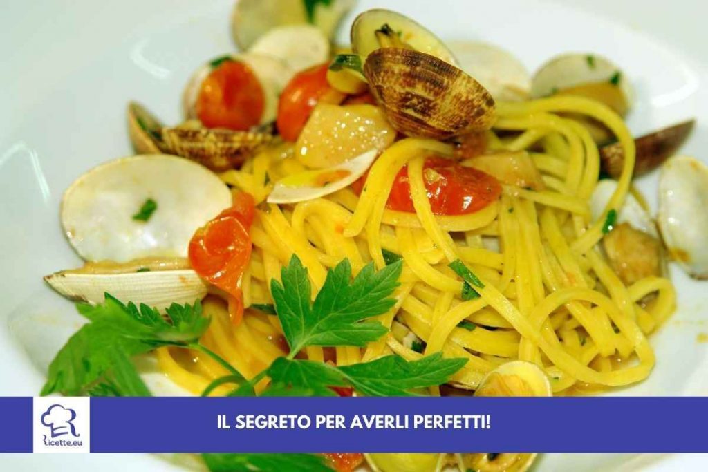 Spaghetti frutti mare trucco