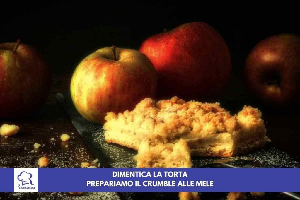 ricetta crumble mele