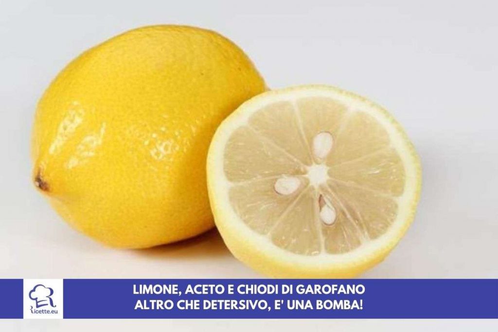 limone detersivo aceto pulire