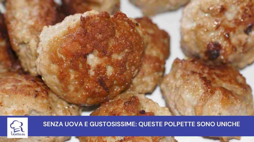 polpette senza uova
