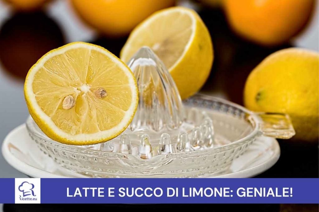 limone nel latte trucco