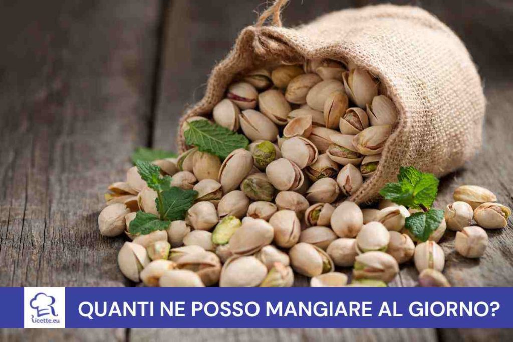 pistacchi dose giornaliera