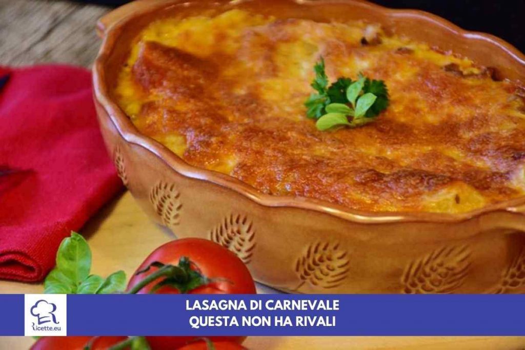 lasagna gustosa carnevale