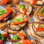 Bruschette veloci con melanzane e pomodori