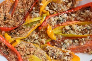 Peperoni gratinati in friggitrice ad aria