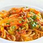 spaghetti alla bisque di gamberi