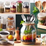 barattoli di vetro riutilizzati in modo creativo