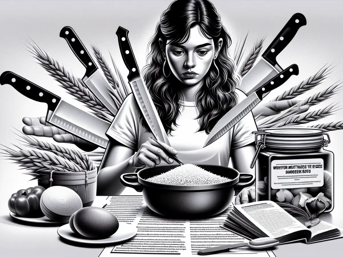 raffigurazione di donna con coltelli