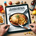 foglio di giornale con ricetta