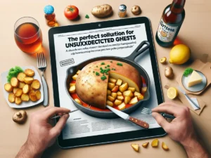 foglio di giornale con ricetta