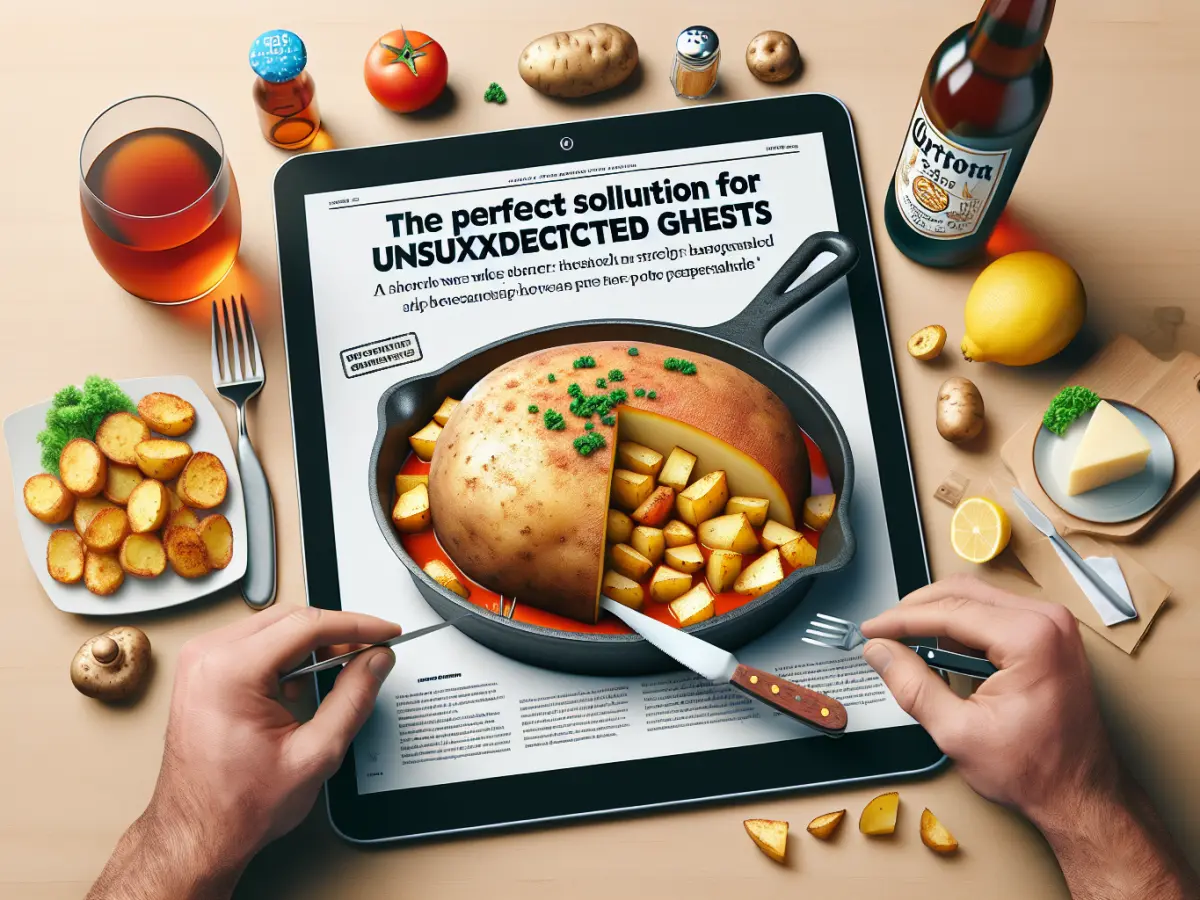 foglio di giornale con ricetta