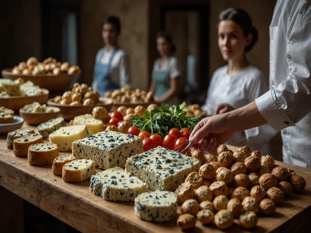 Cestini di Gorgonzola, Sedano e Noci: Un Tocco di Eleganza per il tuo Buffet