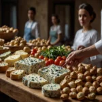 Cestini di Gorgonzola, Sedano e Noci: Un Tocco di Eleganza per il tuo Buffet